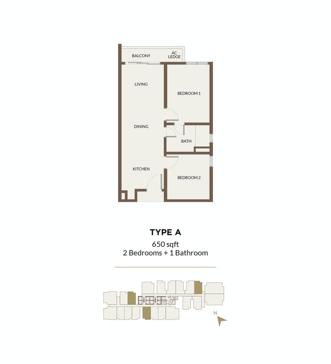 Aethera Residences Floorplan - Type A