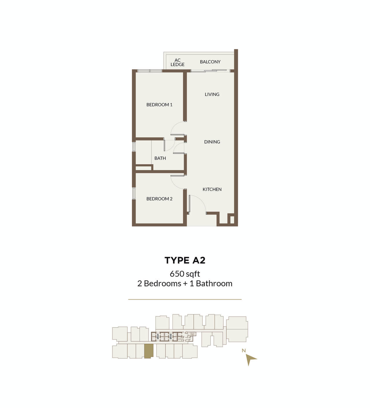Aethera Residences Floorplan - Type A2