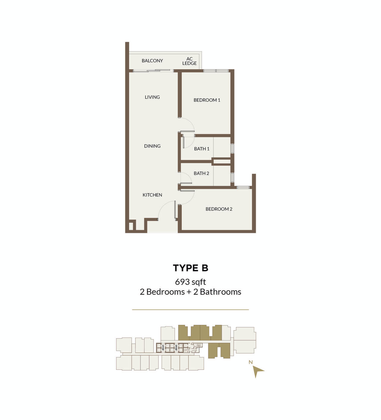 Aethera Residences Floorplan - Type B