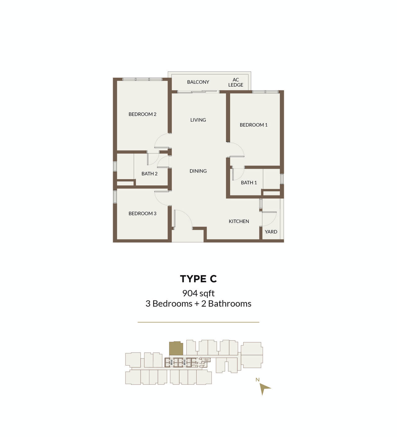 Aethera Residences Floorplan - Type C