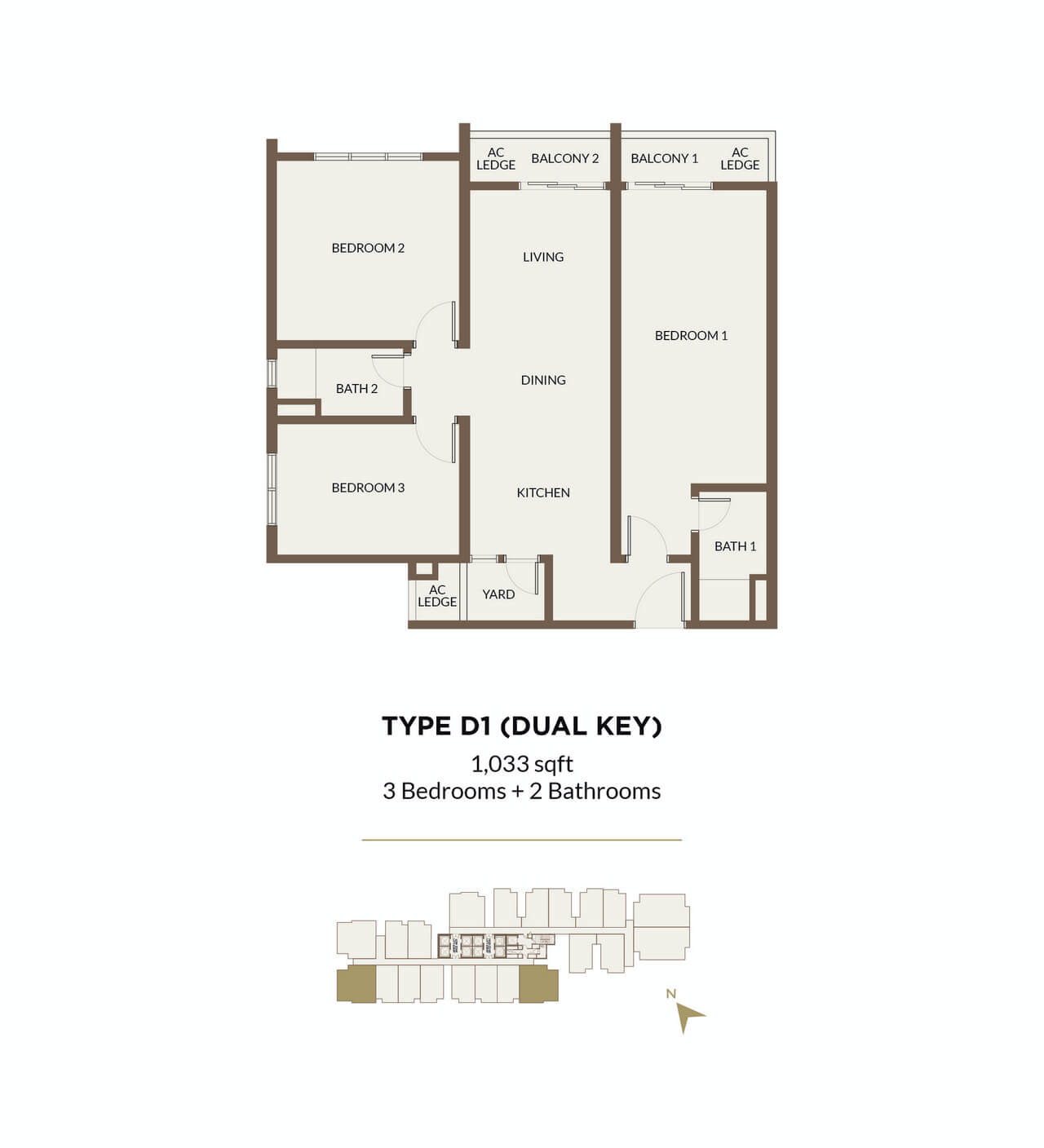 Aethera Residences Floorplan - Type D1