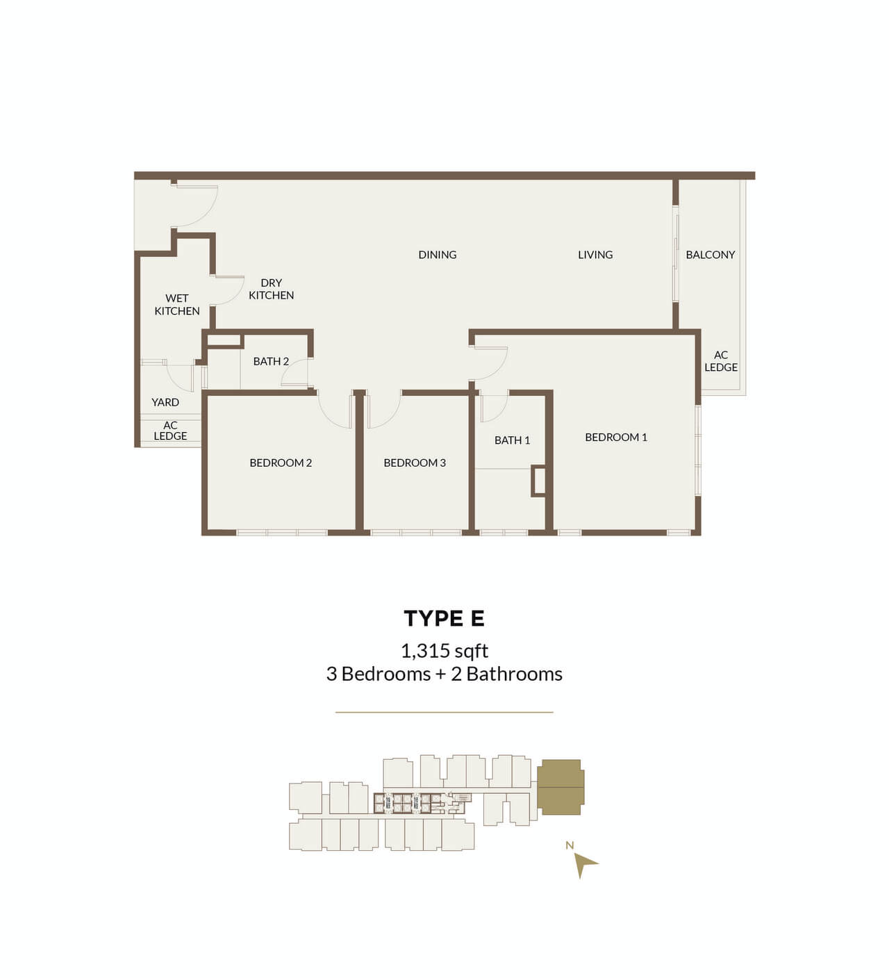 Aethera Residences Floorplan - Type E