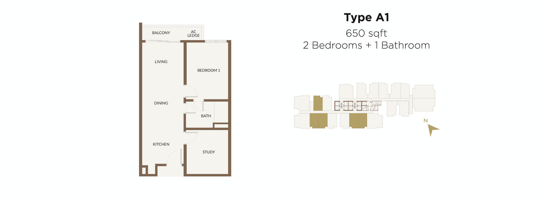 Aethera Residences Floorplan - Type A1