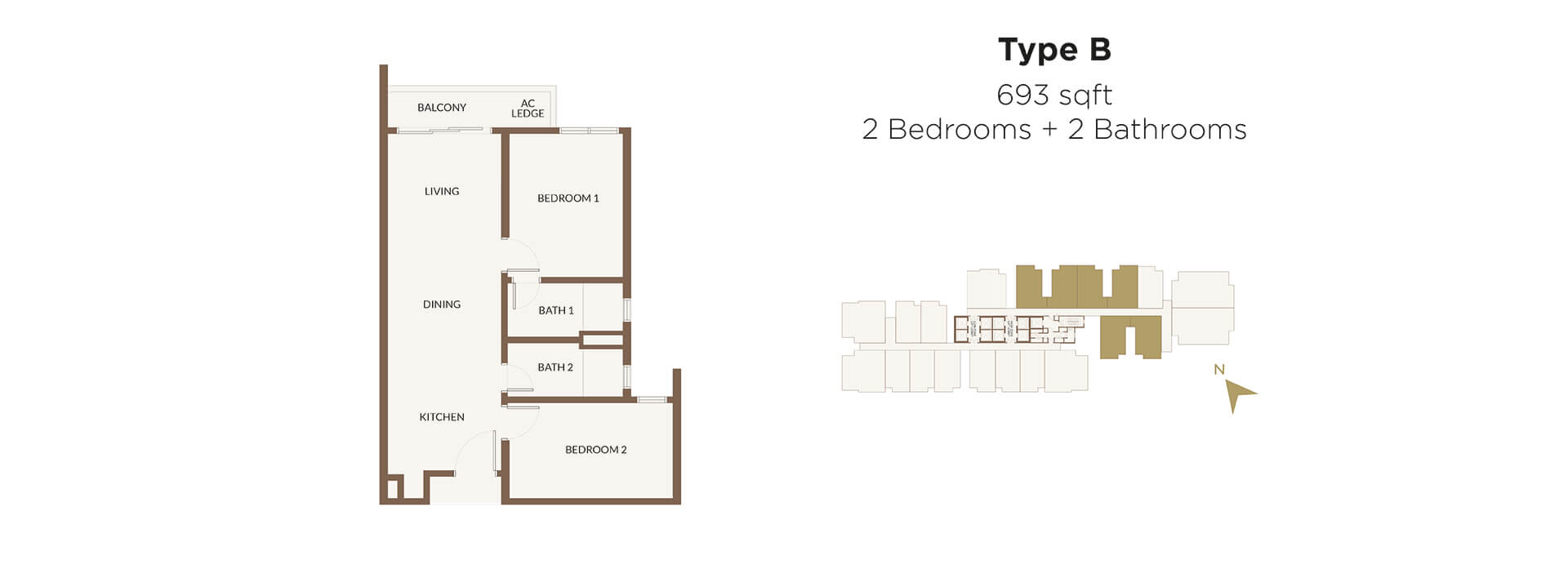Aethera Residences Floorplan - Type B