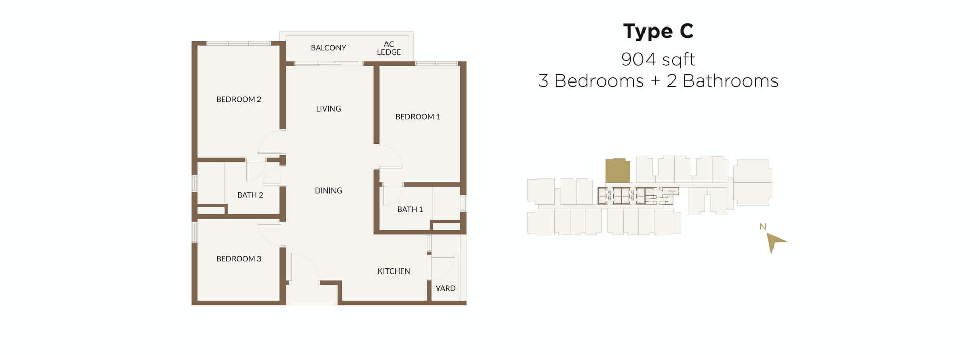 Aethera Residences Floorplan - Type C