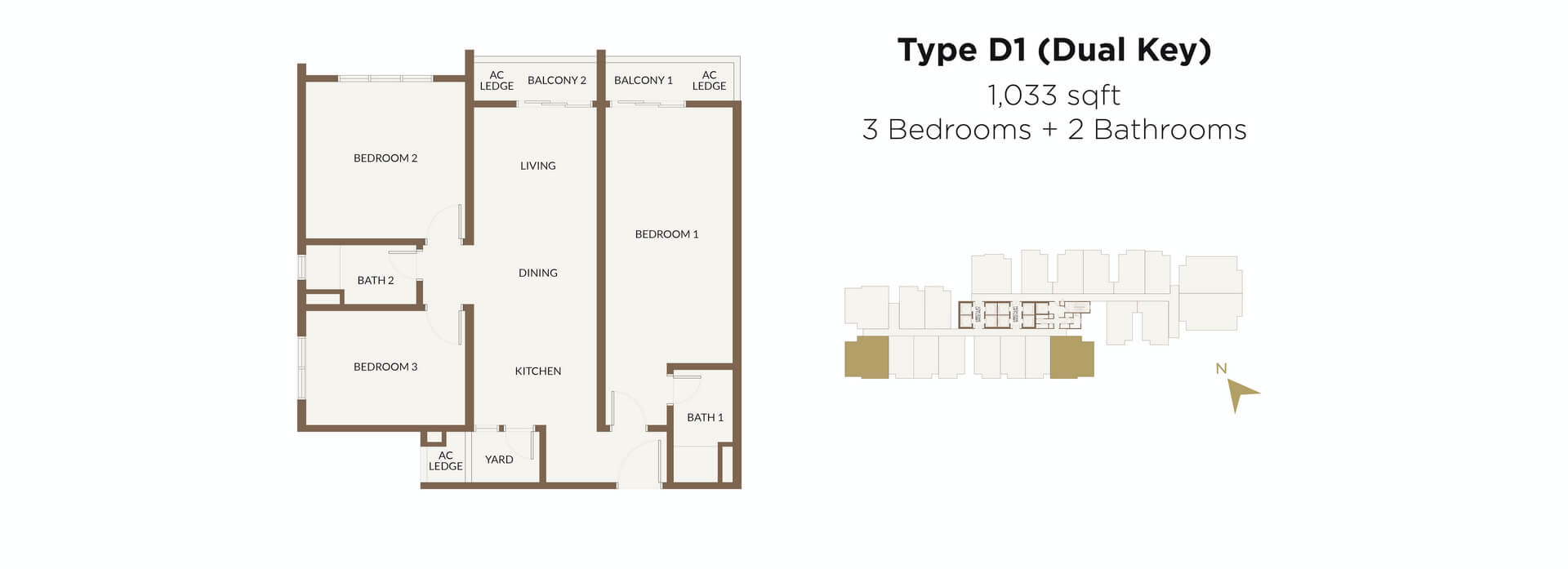 Aethera Residences Floorplan - Type D1