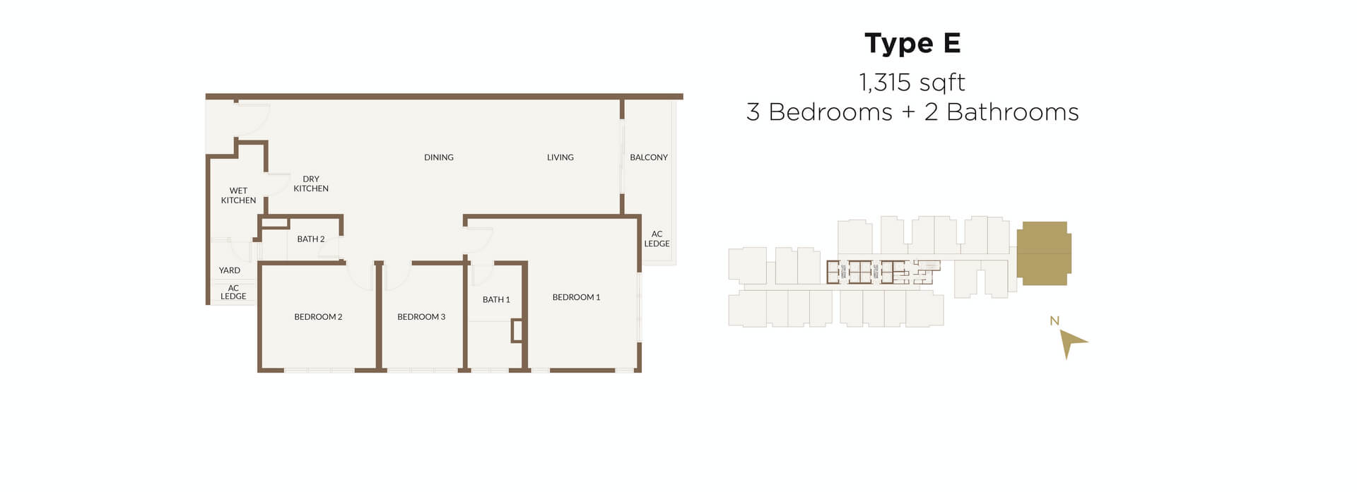 Aethera Residences Floorplan - Type E