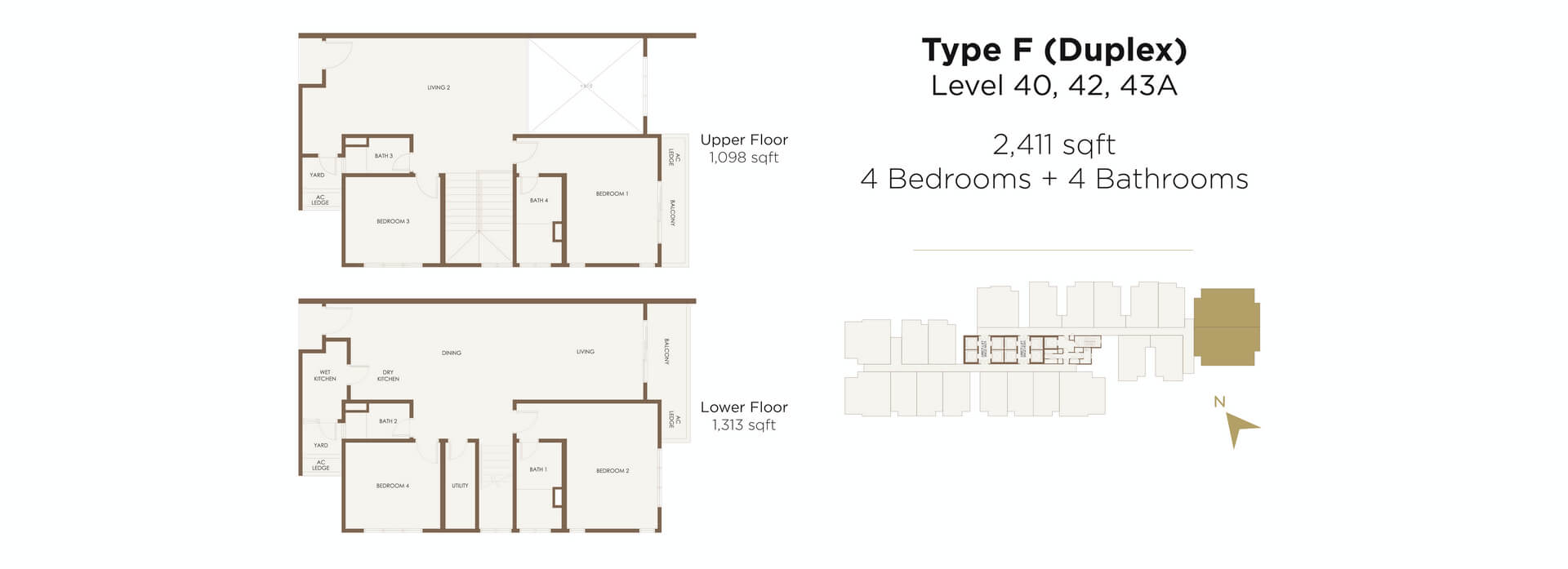 Aethera Residences Floorplan - Type F